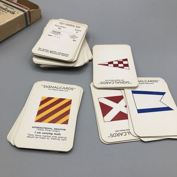 Signal Int’l Merchant Marine Navy Flash Cards - Picture 7 of 8